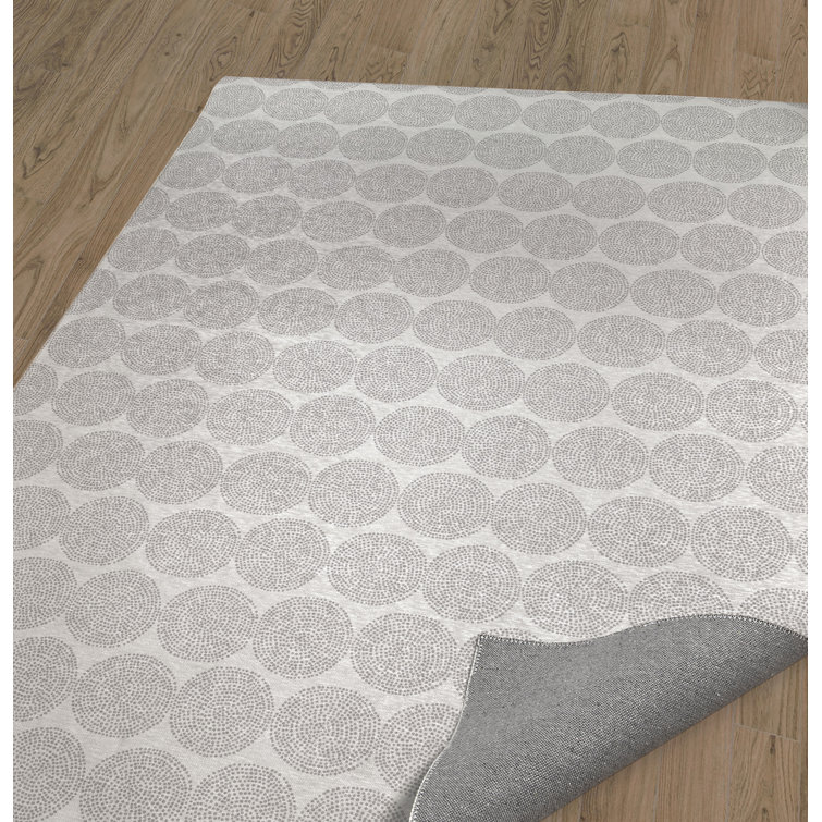 Corrigan Studio® Strunk Geometric Gray/White Area Rug Wayfair